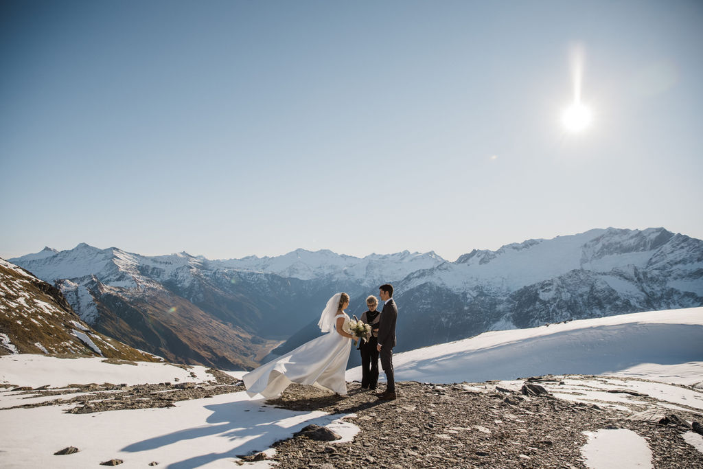 Helicopter, Isobel Glacier, Mt Aspiring , Wedding